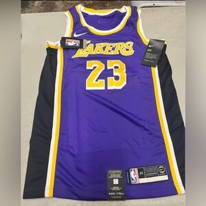 Los Angeles Lakers LeBron James Nike Purple Swingman Jersey - Statement Edition